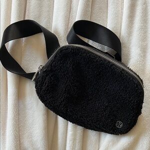 lululemon athletica Black Textured Crossbody Bag